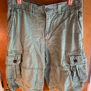 American Eagle, 31 waist, Gray, cotton cargo short.